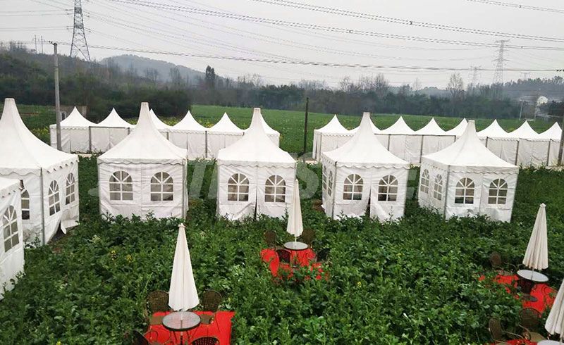 aluminum pagoda tent