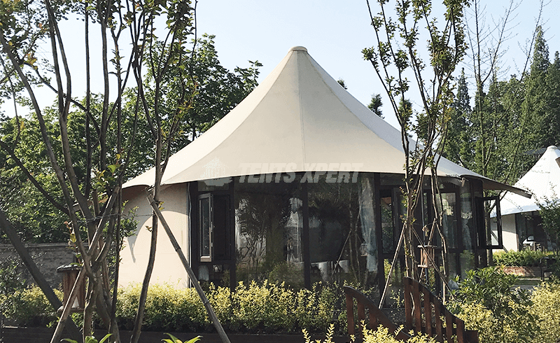 small glass house - glamping lodge
