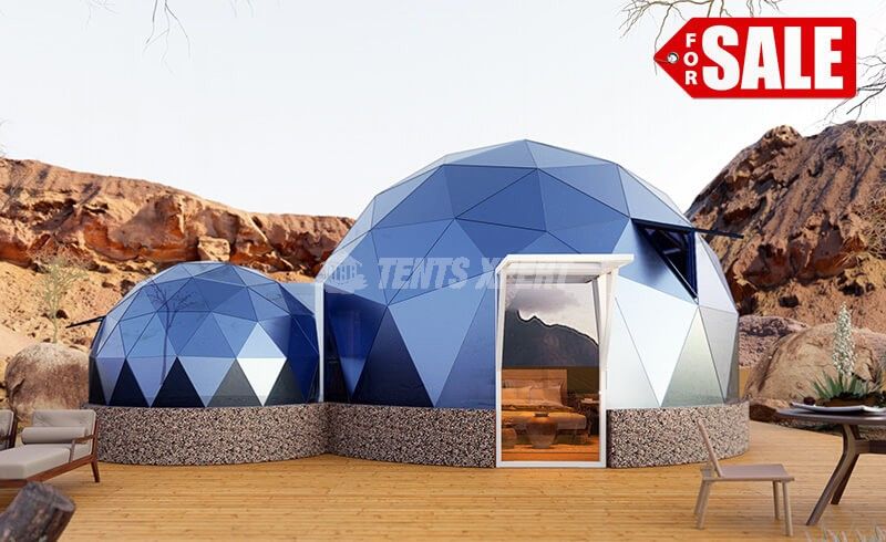 Connected Glass Glamping Dome