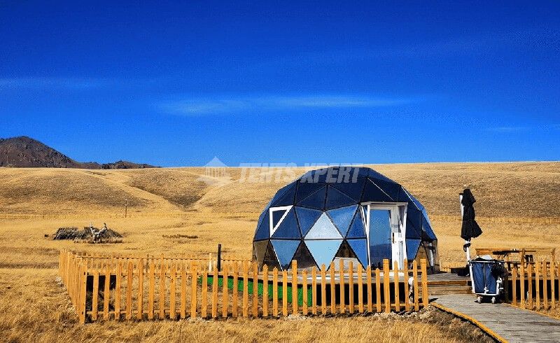 glass igloo dome