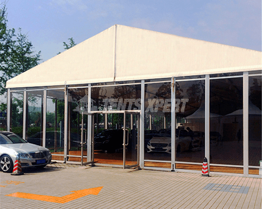 frame Tent glass sidewall