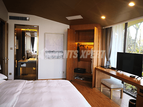 Intérieur de tente lodge de luxe
