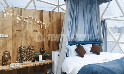 Glass Igloo Tent Interior decoration 02