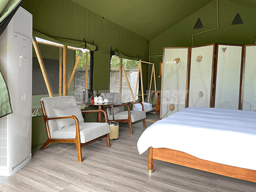 African safari Tent interior 02