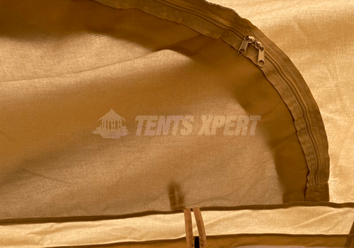 bell tent zipper door