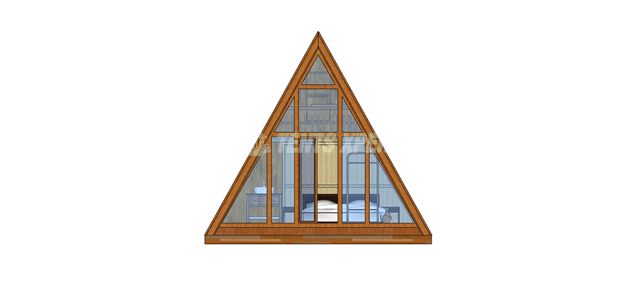 a frame cabin design 01