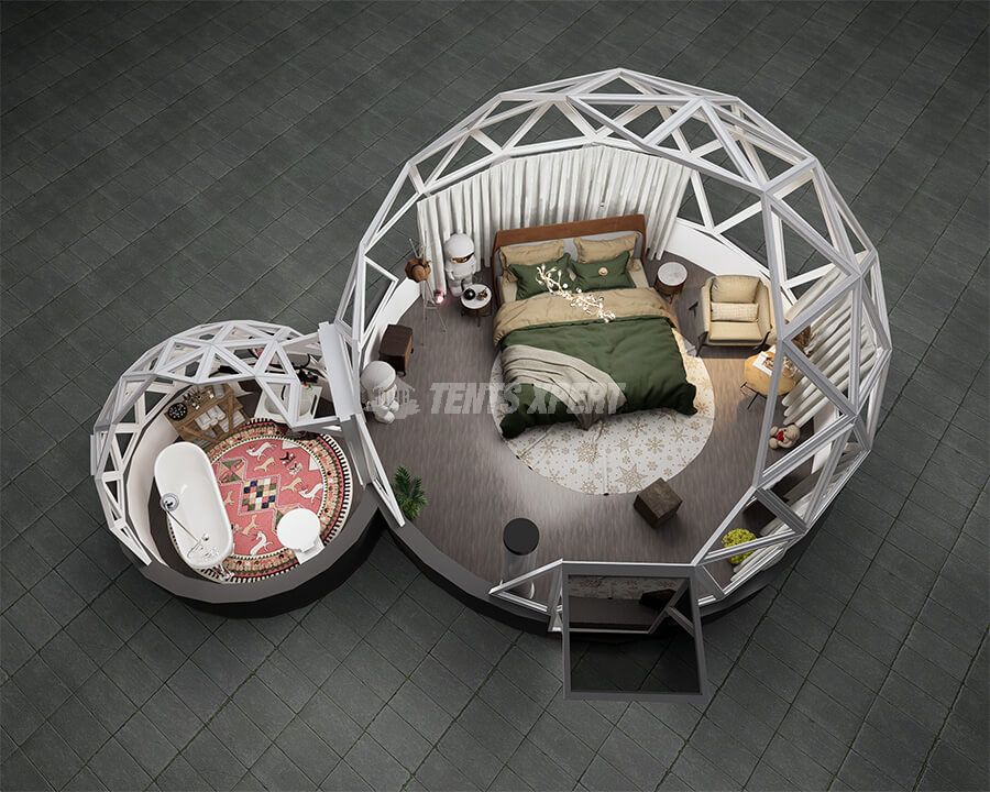 Connected Glass Igloo Design