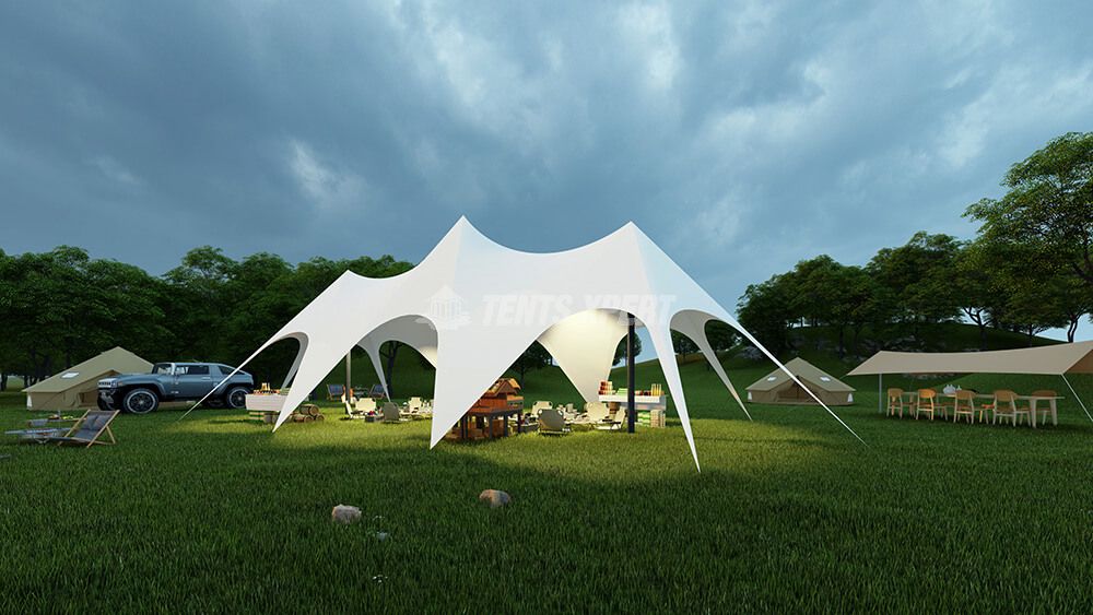 large stretch tent