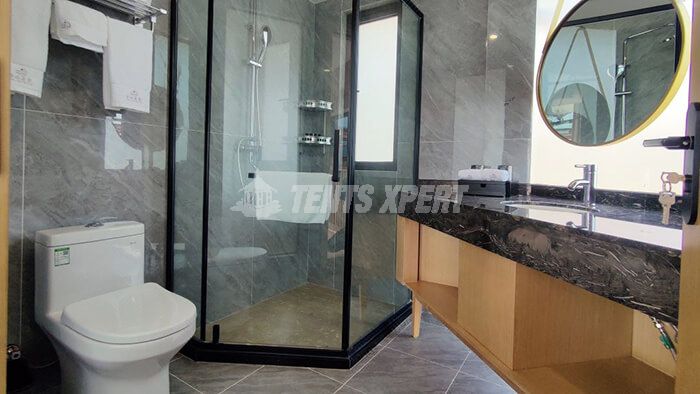 lodge tent bathroom