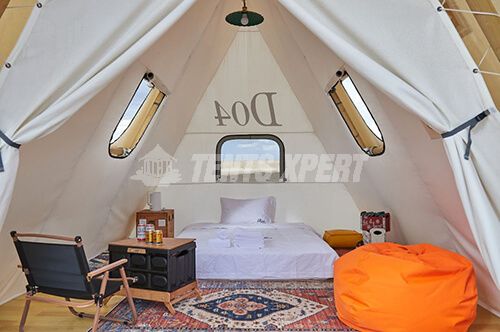 A Frame Canvas Cabin interior 01