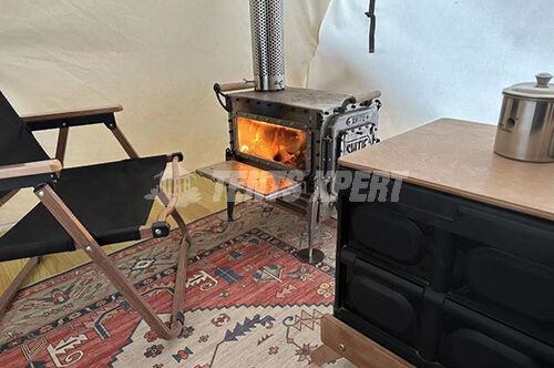 A Frame Canvas Cabin interior 03
