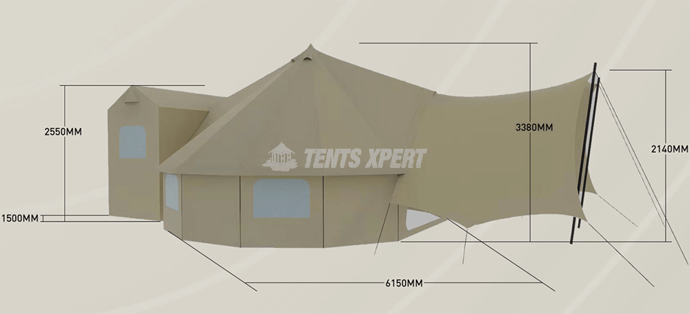 new bell tent size
