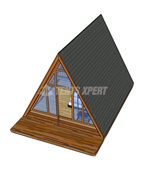 A Frame wooden Cabin design