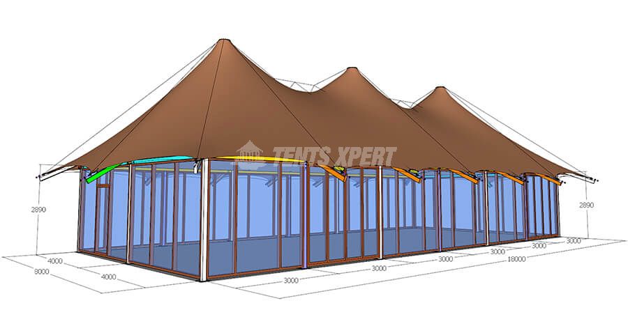 Restaurant Tent size