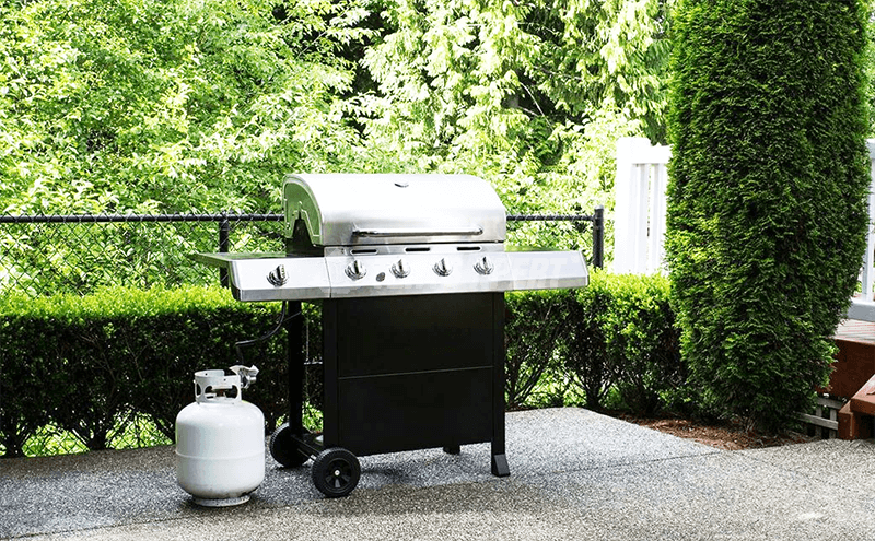 Barbecue grill in the garden