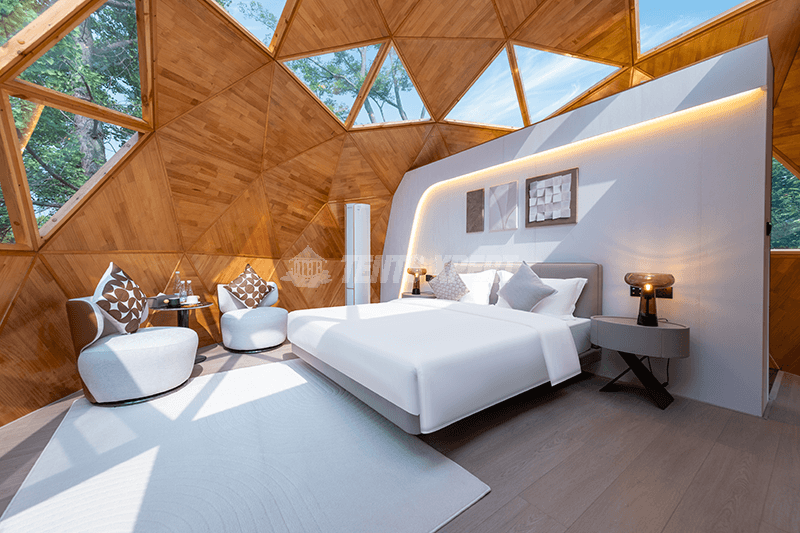 Solar Dome Tent Bedroom