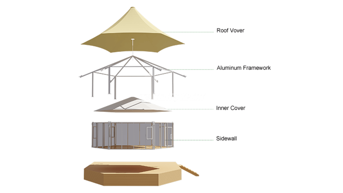 lodge tent framework